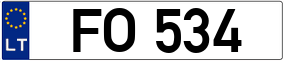 Trailer License Plate